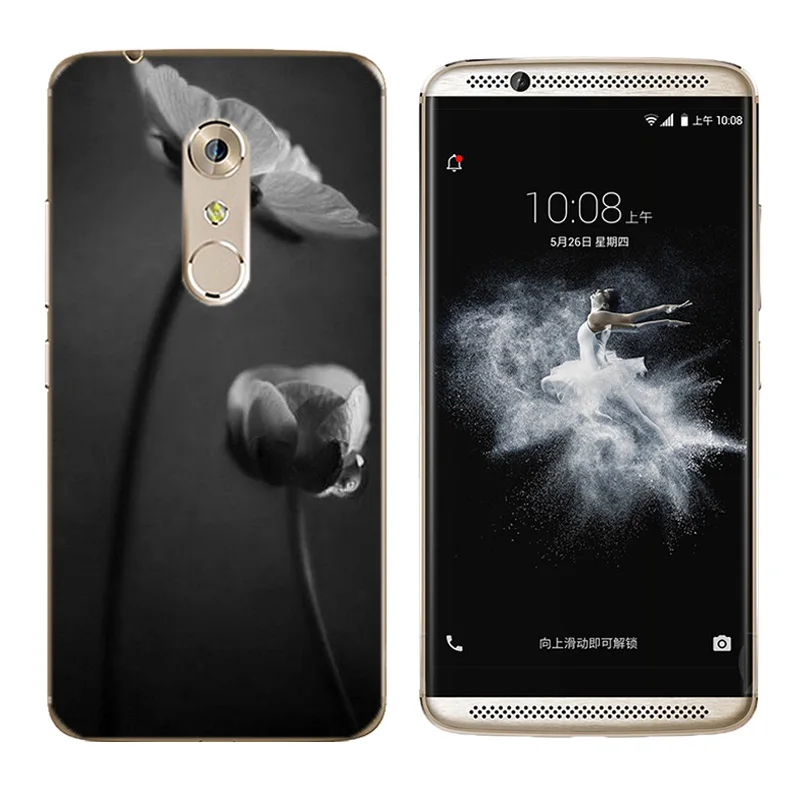for ZTE Axon 7 A2017 Cases Soft Silicone Triangle Printing 5.5 inch Back Clear Cover Ultra Thin TPU Phone Case |