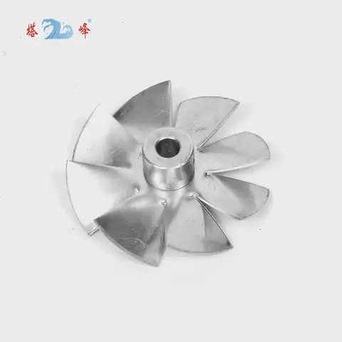 Маленький осевой вентилятор, алюминиевый высокотемпературный вентилятор охлаждения, металлическая лопасть 70 мм, диаметр 6 мм, вал