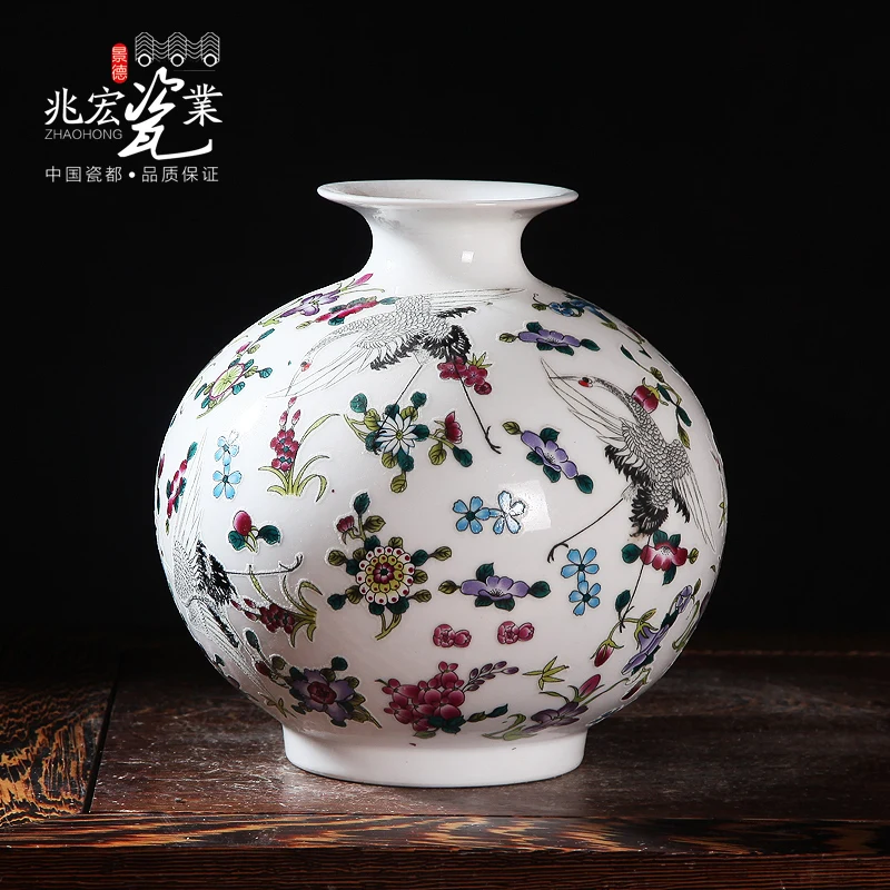 Siu Hong Jingdezhen керамика Искусство и ремесла комната мини ваза украшения Xianhe
