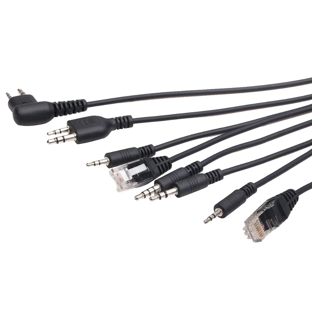 ABBREE 8 в 1 USB-кабель для программирования Baofeng UV-5R TYT Kenwood Motorola Yaesu Icom HYT Walkie Talkie