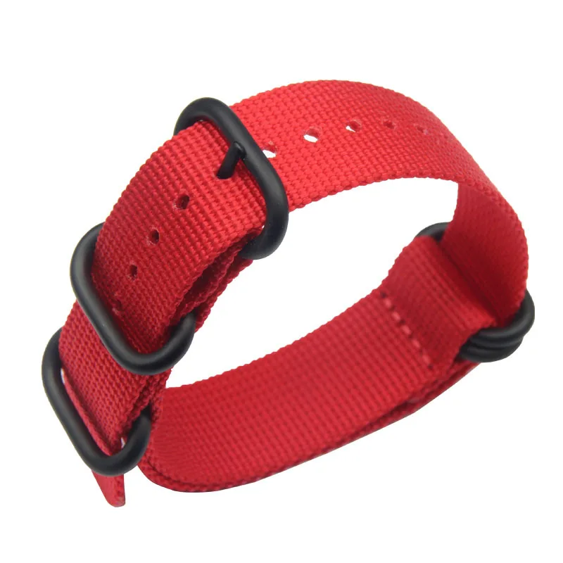 

Nylon NATO Watchband Strap Watch Band Strap Stainless Steel Black Ring Buckle Canvas Army 18mm 20mm 22mm 24mm