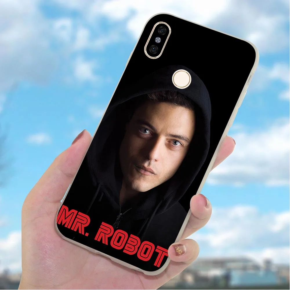 Чехол для телефона из мягкого ТПУ Xiaomi Mi 9se Mr Robot 9 8 Lite Redmi Note 6 Pro 4X A2 A1 4A 5 Plus 5A Prime 6A