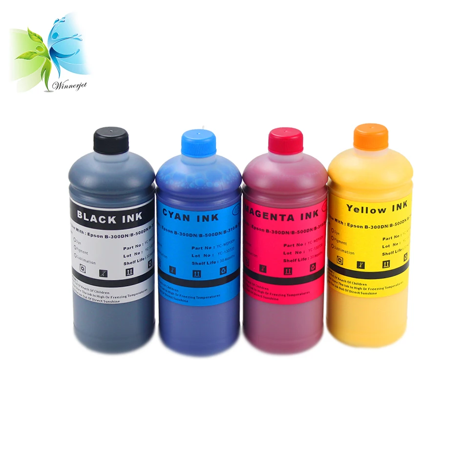 Winnerjet специальные пигментные чернила для Epson Stylus Pro B 300DN 1000 мл x 4 штуки|ink 1000ml|pigment ink