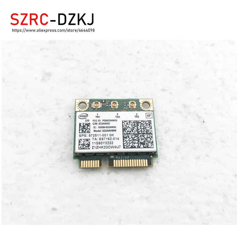 Беспроводная карта адаптера для 6300AGN 633ANHMW полуразмерная мини PCI E Wi-Fi 450 Мбит/с