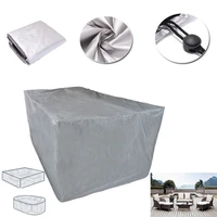 new 8 sizes silver waterproof outdoor patio garden furniture covers rain snow chair covers for sofa table chair dust proof cover