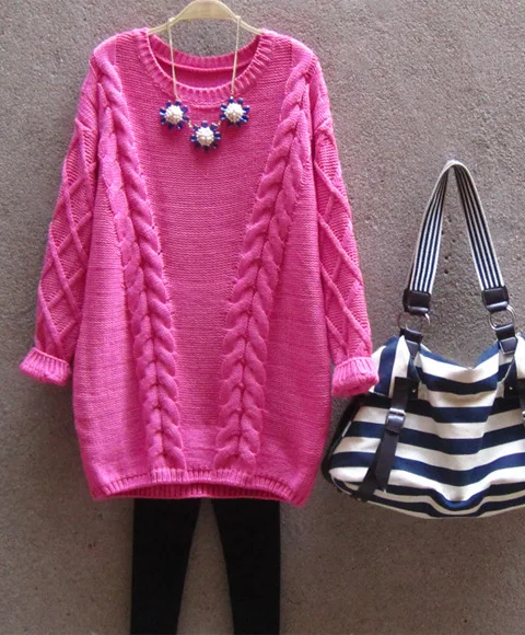 Fashion Autumn Winter Knitted Loose Large Size Sweaters Pregnant women pullover sweater maternity |