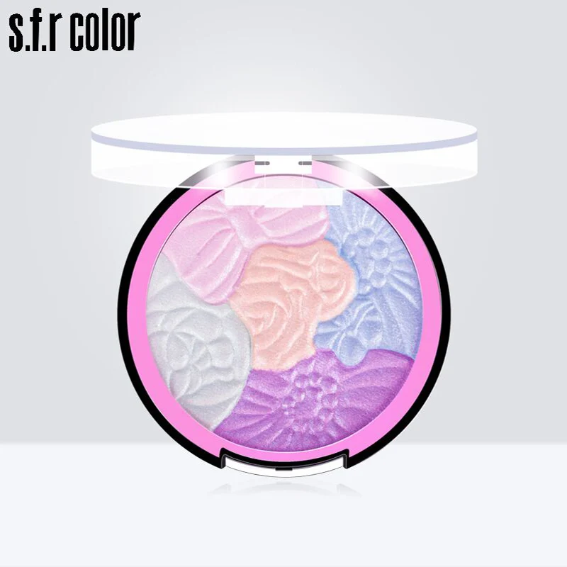 Rainbow 5 colors Brighten up Polarized light Shading powder Highlighting Flash stereo Eyeshadow | Красота и здоровье