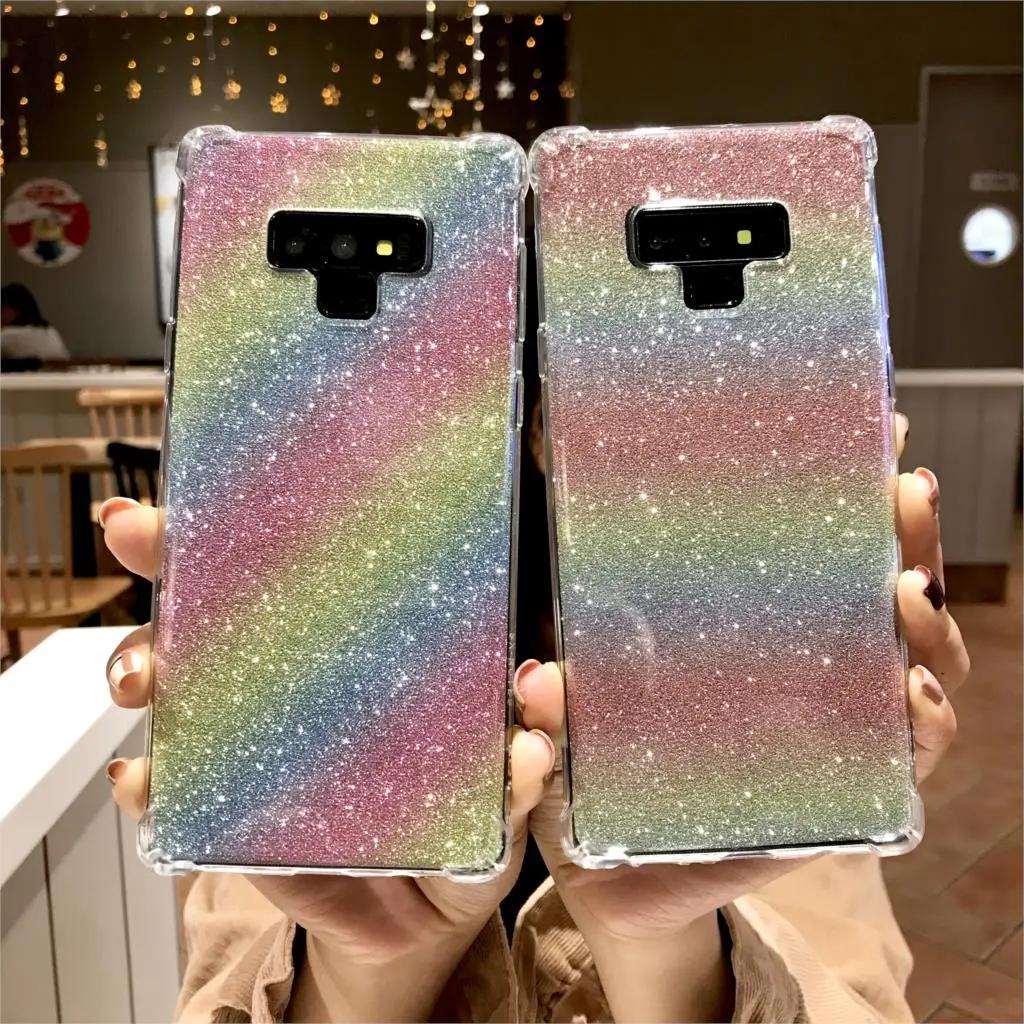 Чехол для телефона из ТПУ Rainbow 2 в 1 Samsung Galaxy Note 9 S9 S8 A5 A6 A7 A8 Plus J4 J6 J8 2018 iphone XS MAX XR X 7 6s 6 SE