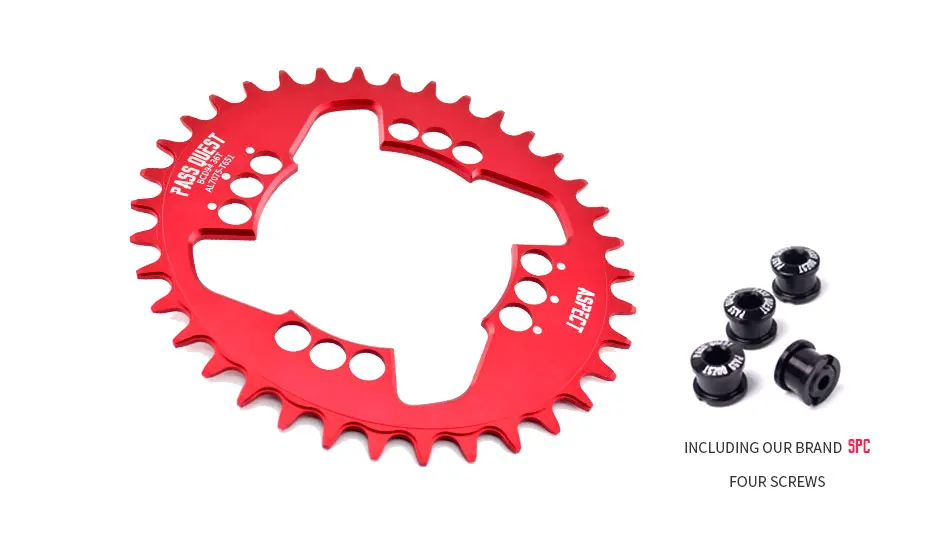 

PASS QUEST OVAL 94BCD MTB Bicycle Chain Wheel Crankset Narrow Wide Bike ChainWheel 32T/34T/36T/38T