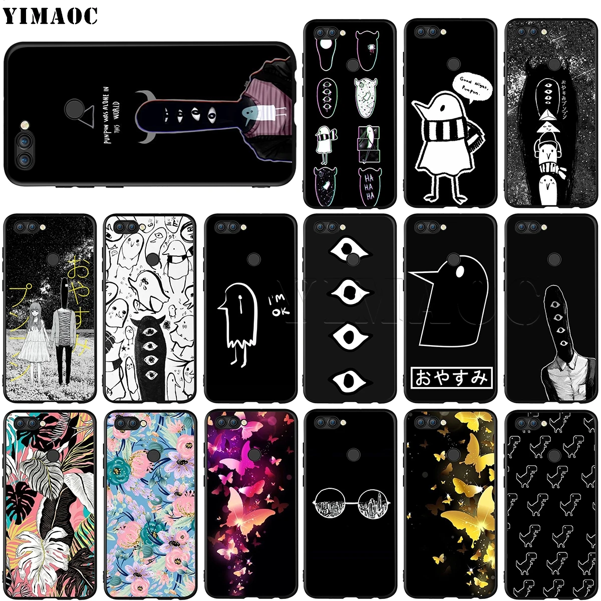 Силиконовый чехол YIMAOC Goodnight Punpun для Huawei Honor 6a 7a 7c 7x8 9 10 Lite Pro Y6 Prime 2018 2017|Бамперы| |