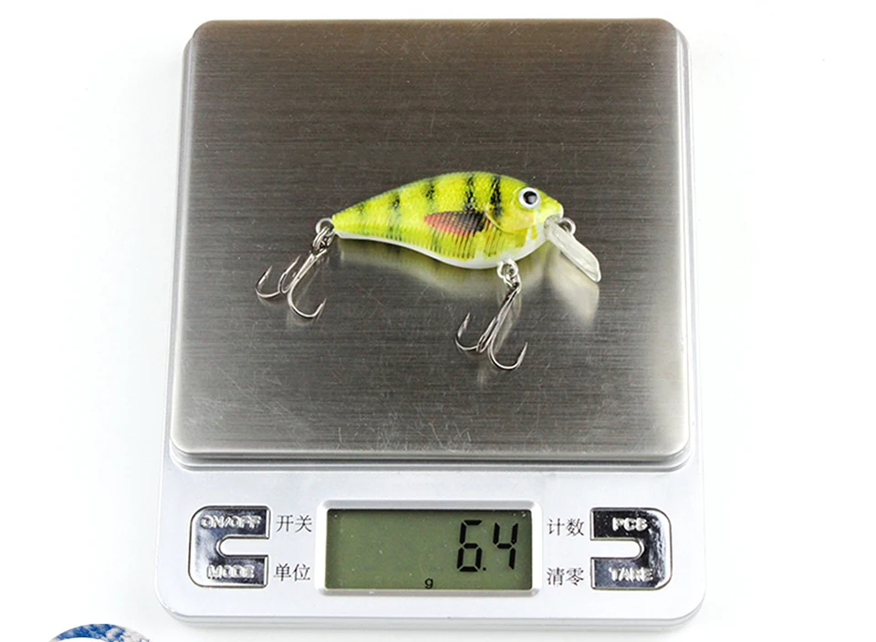 5 Цвет 2." /6.4 г Небольшой Бионический Crankbait Realistice Реалистичного Рыболовную Приманку Наживки Классический Текстура Воблер Снасти песка HML08