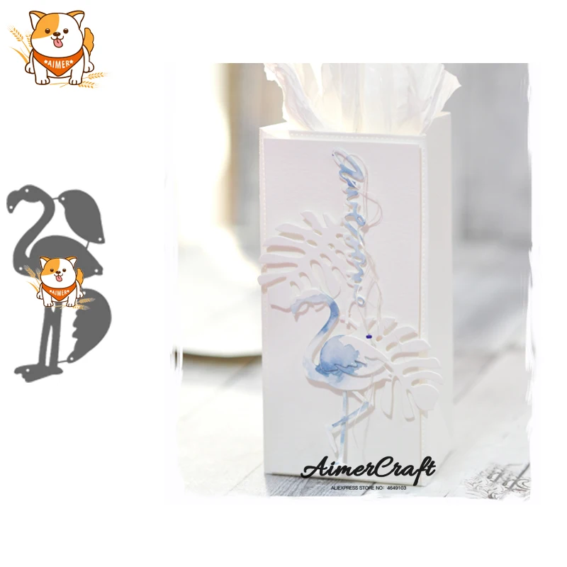 Металлические Вырубные штампы в виде фламинго животных для бумаги сделай сам