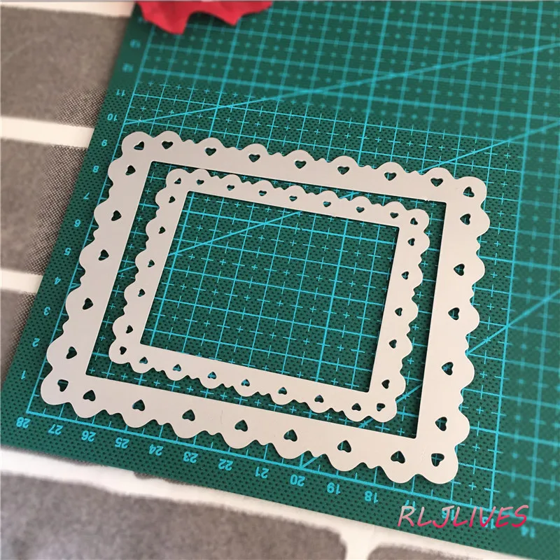 Металлическая режущая рамка из коровьей и кружевной ткани DIY трафарет для