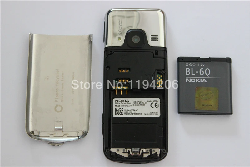 Оригинальный разблокированный мобильный телефон Nokia 6700C 6700 Classic 2 дюйма 5 Мп с