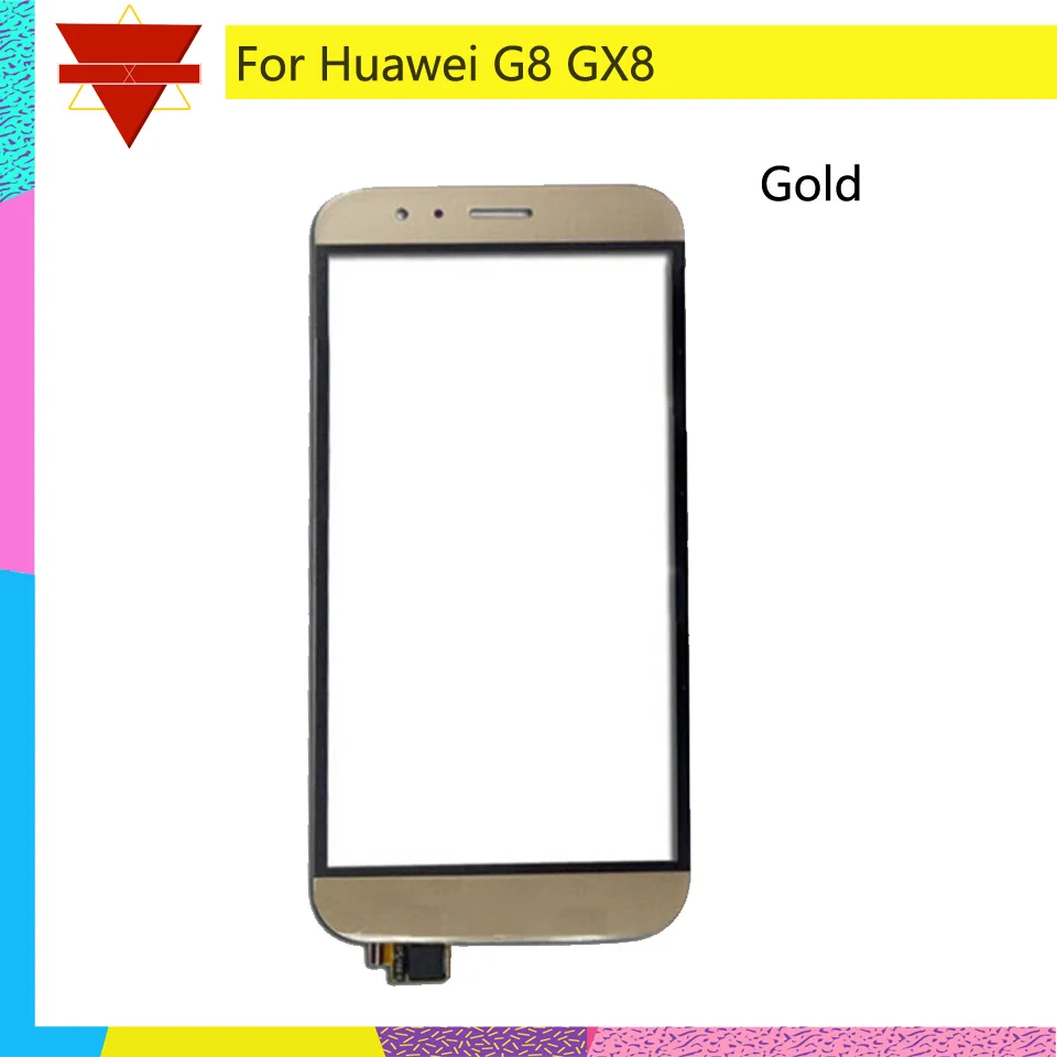 

10Pcs/lot For Huawei G8 GX8 RIO-L01 RIO-L02 RIO-L03 Touch Screen Touch Panel Sensor Digitizer Front Outer Glass Lens Touchscreen