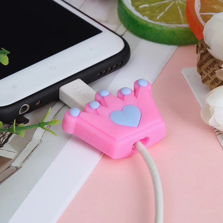 50 шт. защита кабеля для iphone 5 6 7 8 USB защита линии передачи данных кукла животное укус аксессуар кабель Шнур органайзера защита