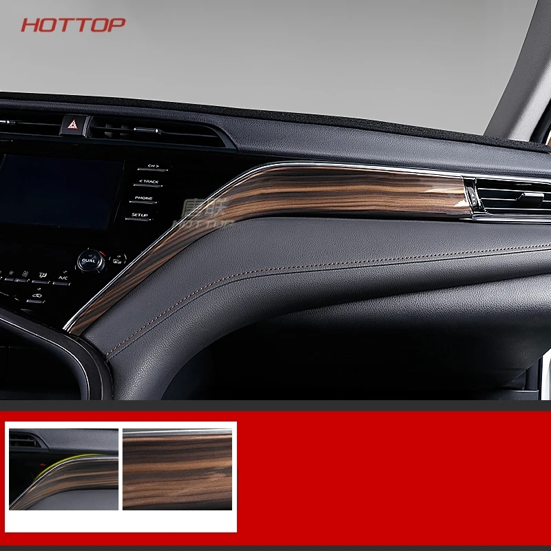 Topunion ABS панель приборной панели Copilot декоративные полосы крышка отделка авто аксессуары Стайлинг специально для Toyota Camry
