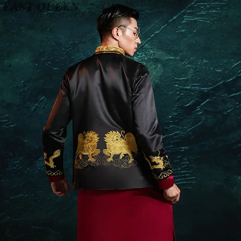 Традиционное китайское свадебное платье Hanfu мужское с вышивкой дракона из Шанхая