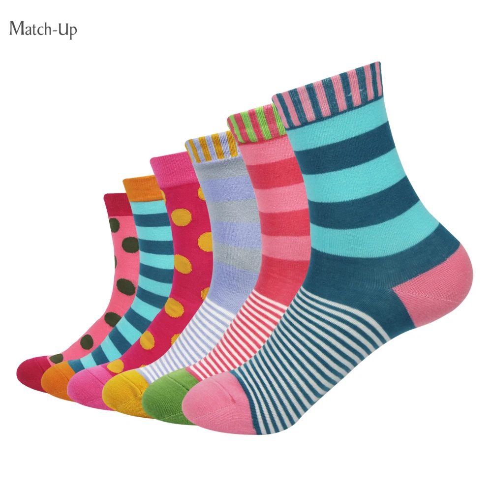 Парные женские носки из чесаного хлопка (6 парт/лот)|brand socks women|socks brand womensocks women |