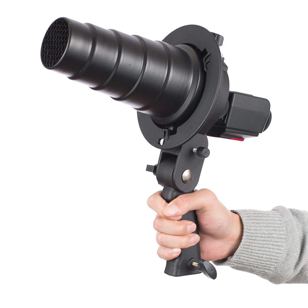 Ручной S-образный держатель кронштейна с креплением Bowens для Speedlite Flash Snoot Softbox