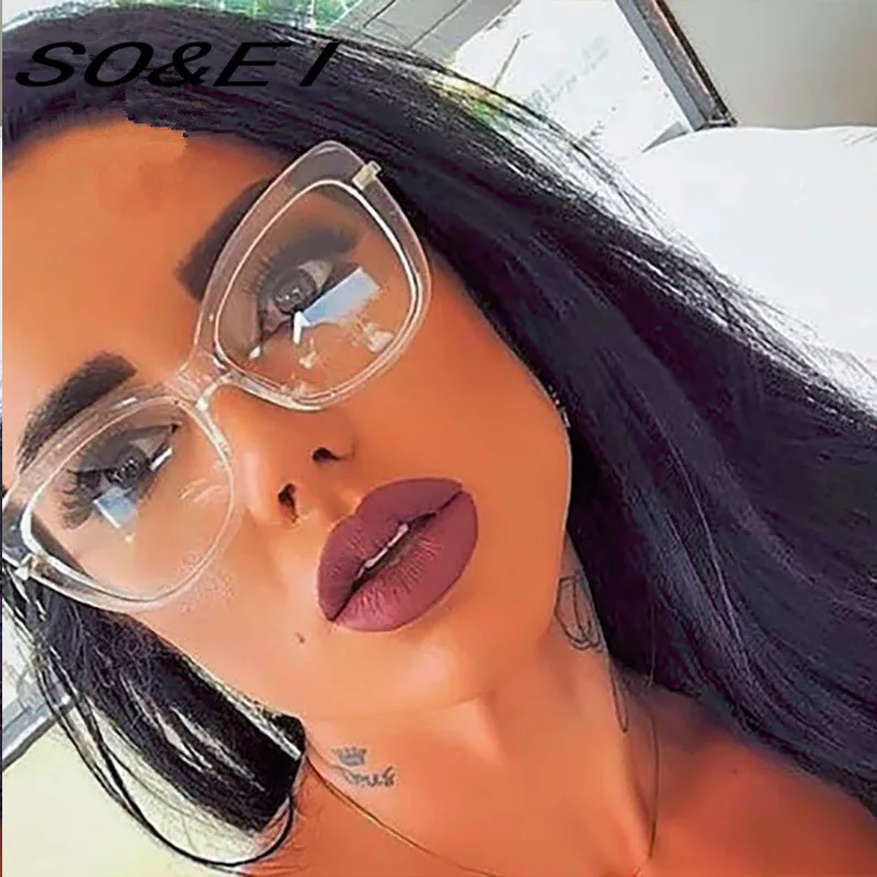 SOEI Ultra Light Для женщин квадратные очки кадр классический мужчин прозрачные линзы