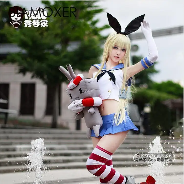 Парик для косплея Biamoxer Shimakaze коллекция Kantai парики на Хэллоуин парик термостойкий|