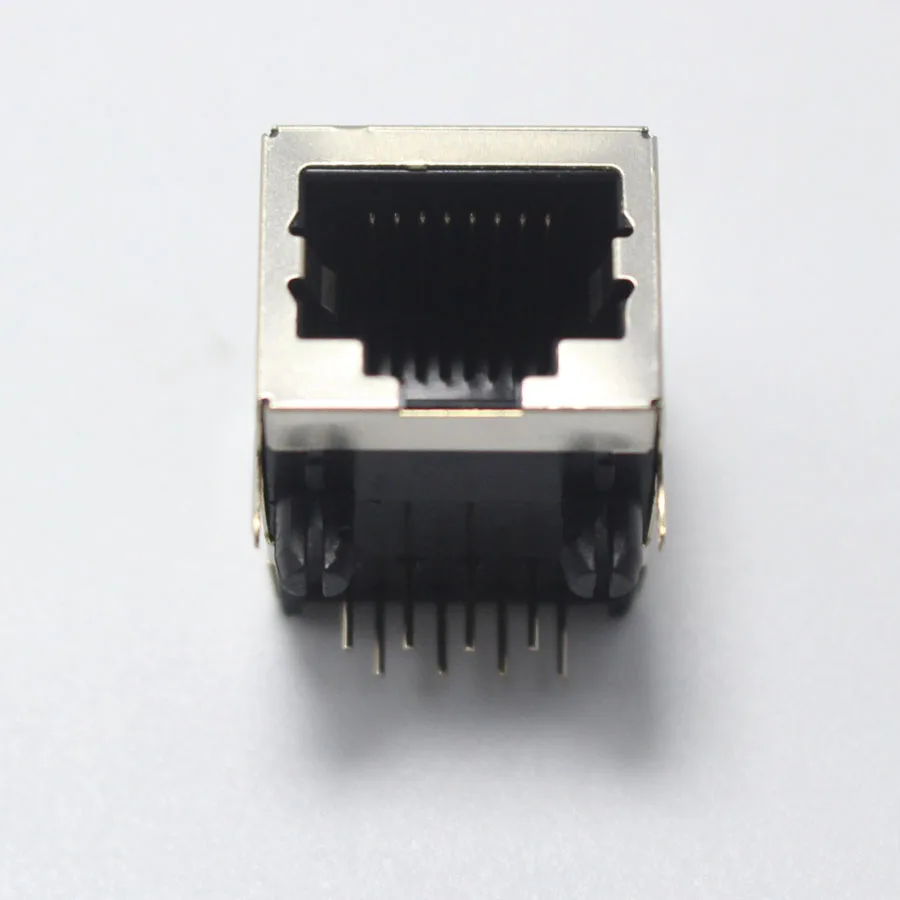 2 шт. разъем RJ45 Femlae со светодиодной подсветкой 58 сетевой правый угол 8P8C интерфейс