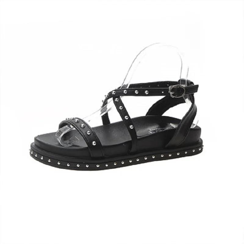 Женские сандалии 2019 г. новые дикие Студенческие на платформе женская летняя