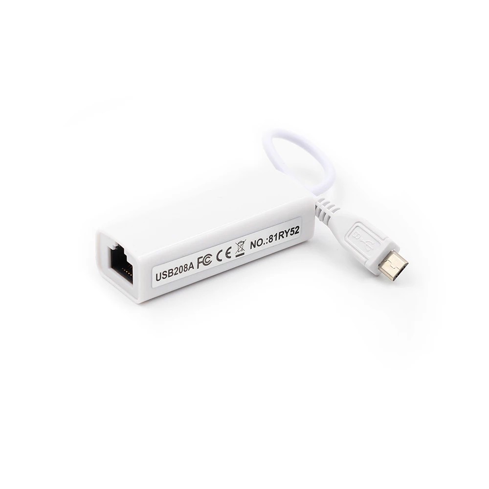 Micro USB для RJ45 Ethernet LAN сетевой адаптер 100 Мбит/с для планшетных ПК ноутбук для Android высокое качество RTL8152 IC