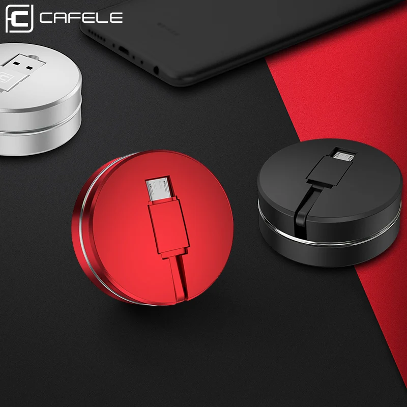 Cafele Micro USB кабель для samsung Xiaomi huawei выдвижной портативный Micro USB кабель Быстрая зарядка для Xiaomi USB Micro кабель