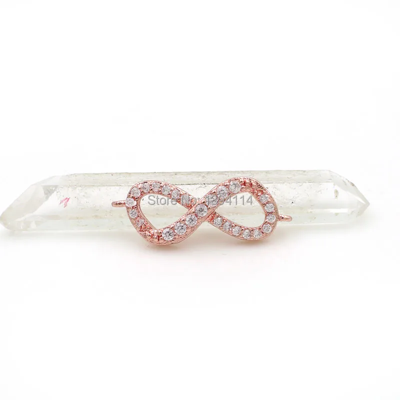 Микро-инкрустированный прозрачный Соединитель с восьми фианитами для женщин