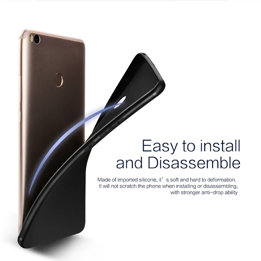 Tcicpc Xiaomi mi Max 2 чехол для Max2 Роскошный ультра тонкий силикон TPU Защитный телефона |