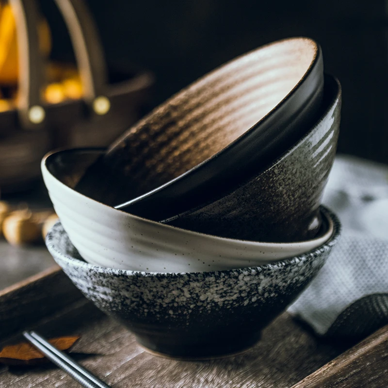 4 5/5 5/6 5/8/9 дюймов японская керамическая миска Ramen большая ГОВЯЖЬЯ лапша суп