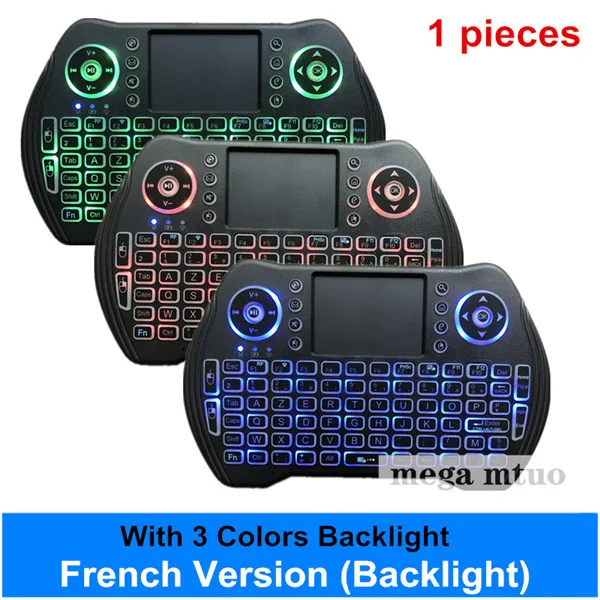 Беспроводная Клавиатура Fly Air mouse MT10 с подсветкой 2 4G русская английская испанская