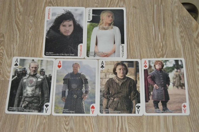 Игра престолов покер колода игральные карты связанные сцена фото песнь огня и льда продукты новизны Набор для игры в покер подарок