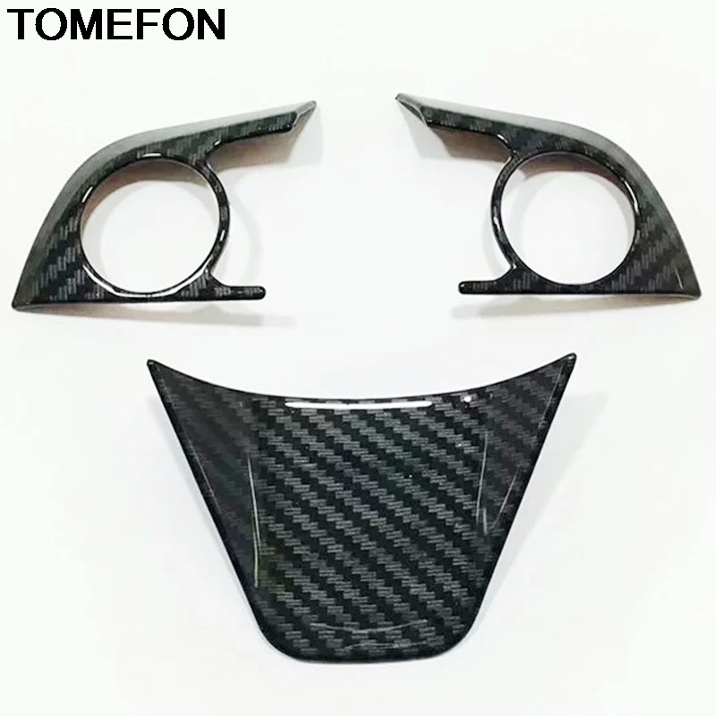 TOMEFON для Toyota Camry XV70 украшение рулевого колеса накладка рамка литье салонные аксессуары ABS