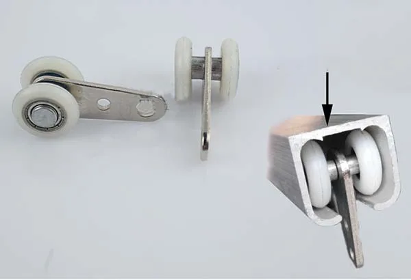 Оптовая продажа 40 шт. маленькие роликовые подшипники детали для окон подвесное