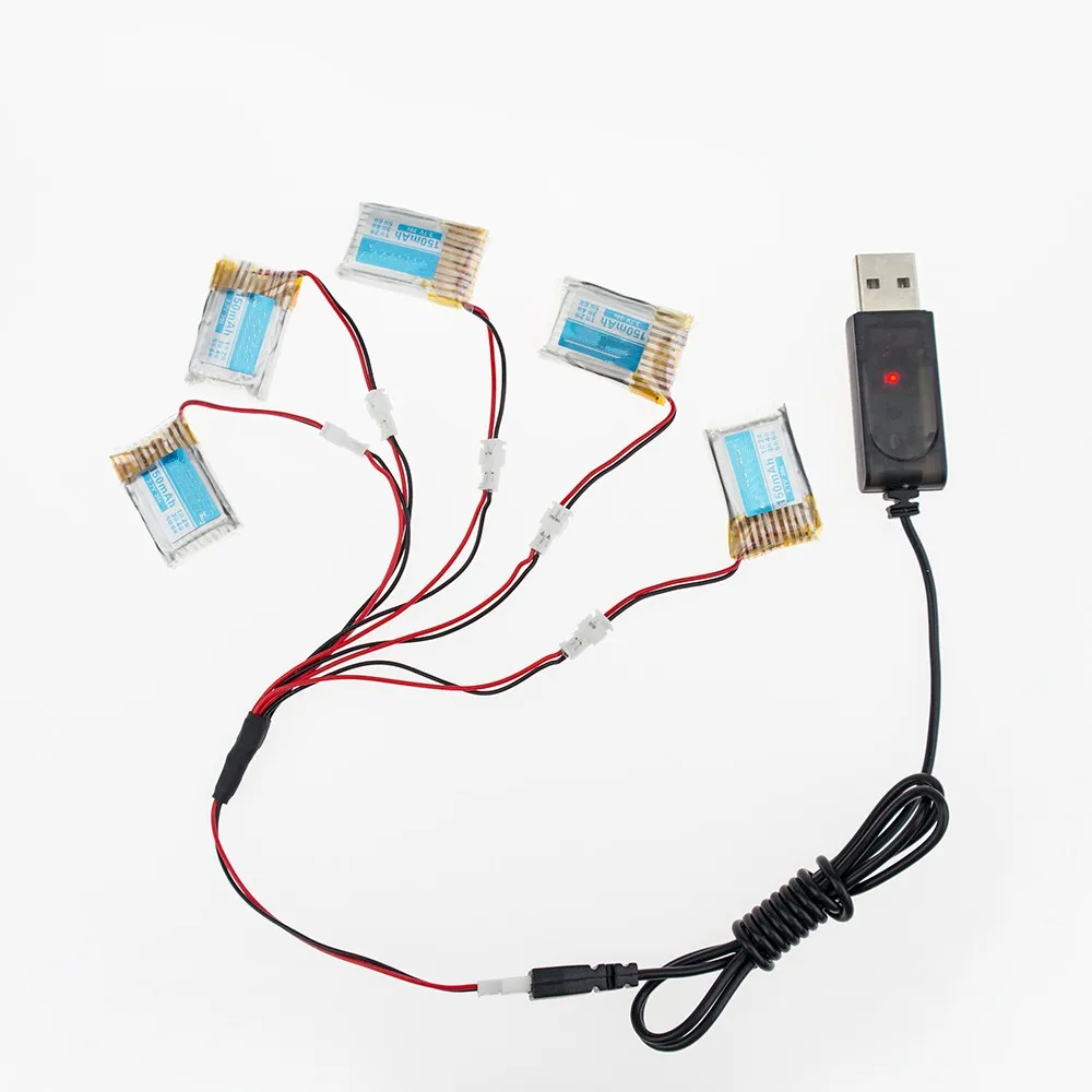 Дешевые JJRC H20 3 7 V 150mAh 30C Lipo батарея и зарядный кабель набор RC Hexacopter часть 001|lipo