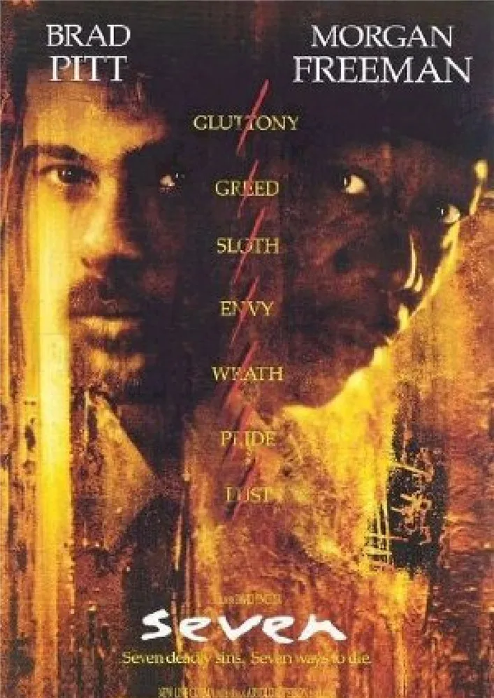 Se7en плакаты кино-стикеры Настенные белая мелованная бумага печатает Высокое разрешение четкое изображение украшение дома гостиная спальня - Цвет: Красный