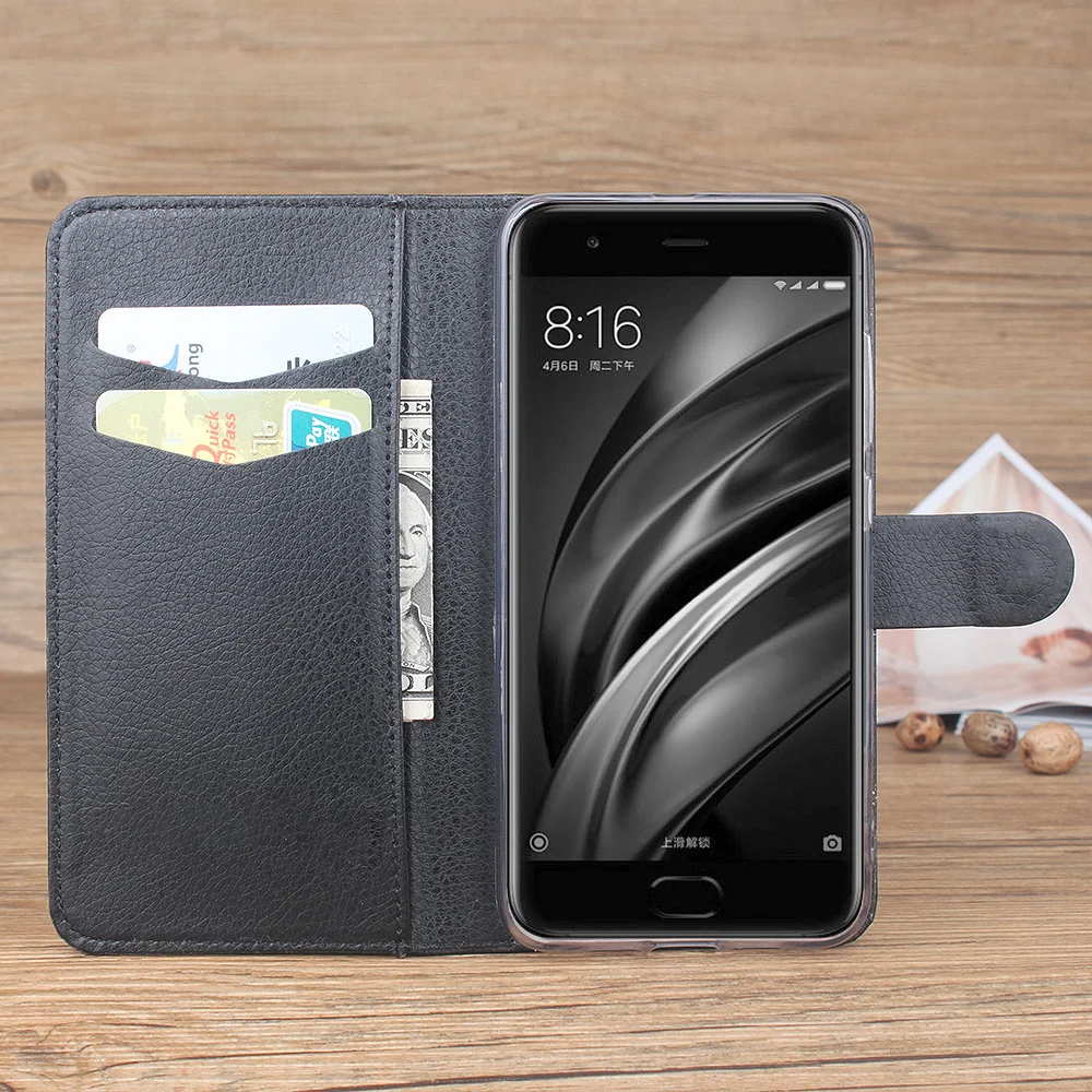 9 Цвета кожаный чехол для мобильного телефона Xiaomi Mi6 Mi5S 6 Чехол книжка с отделением