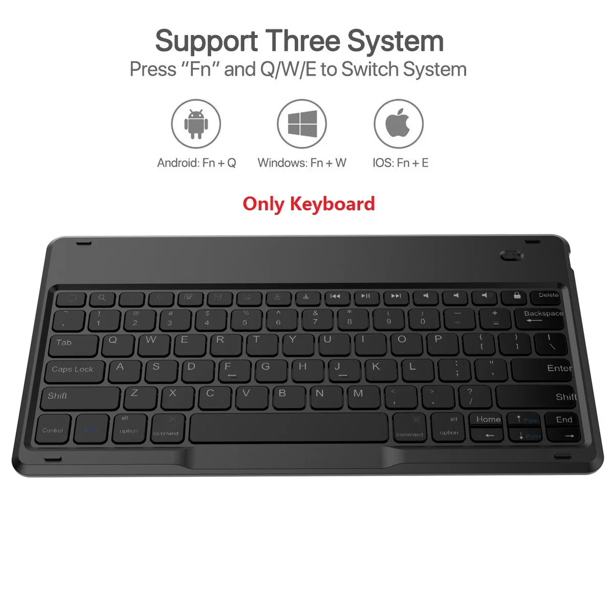 Only Keyboard Для iPad Pro 12,9 дюйма Чехол Smart Bluetooth клавиатура кожаный для iPad Pro 12,9 чехол флип стенд с держателем ручки - Цвет: Only Keyboard