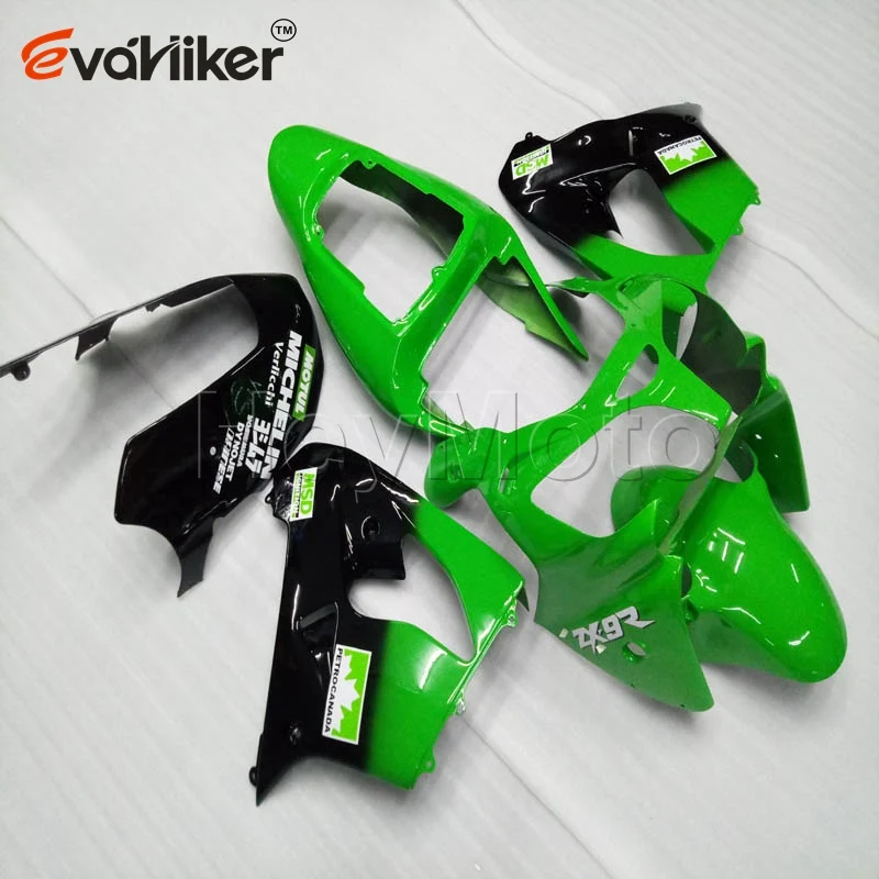

ABS Plastic fairing for ZX9R 2000 2001 black white ZX 9R 00 01 Body Kit motorcycle panels H2