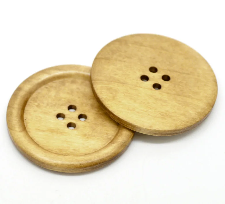 Новые деревянные пуговицы для шитья и скрапбукинга 2 х10 дюймов с 4 отверстиями