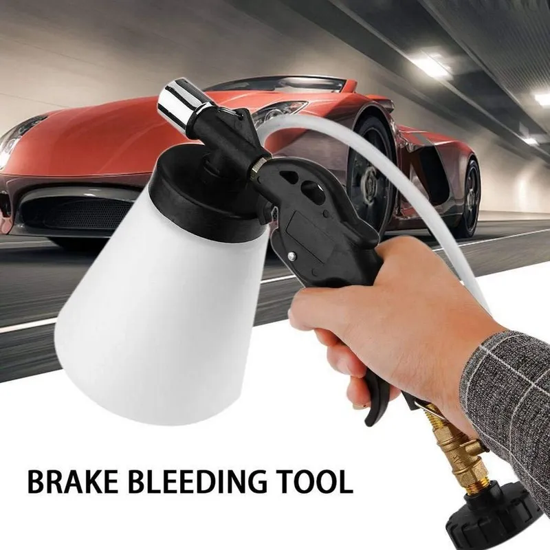 

1L Double pot pneumatic brake oil pot Brake Bleeder Fluid Vacuum Type Oiler Tube Fill Bottle Set for motorcycles and cars
