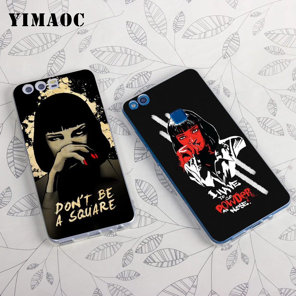 YIMAOC Pulp Fiction Movie Soft Case for Huawei Honor 10 9 8X 8C 8 7C 7X 7A Pro 6A Lite Note Nova 3i 3 2i Y6 Y7 Y9 Prime 2018 |