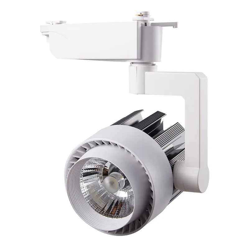 

4pcs/lot 20W 30W Aluminum LED Track Light COB rail Track spotlights lamp AC220V for Clothing Exclusive Shop indoor lighting