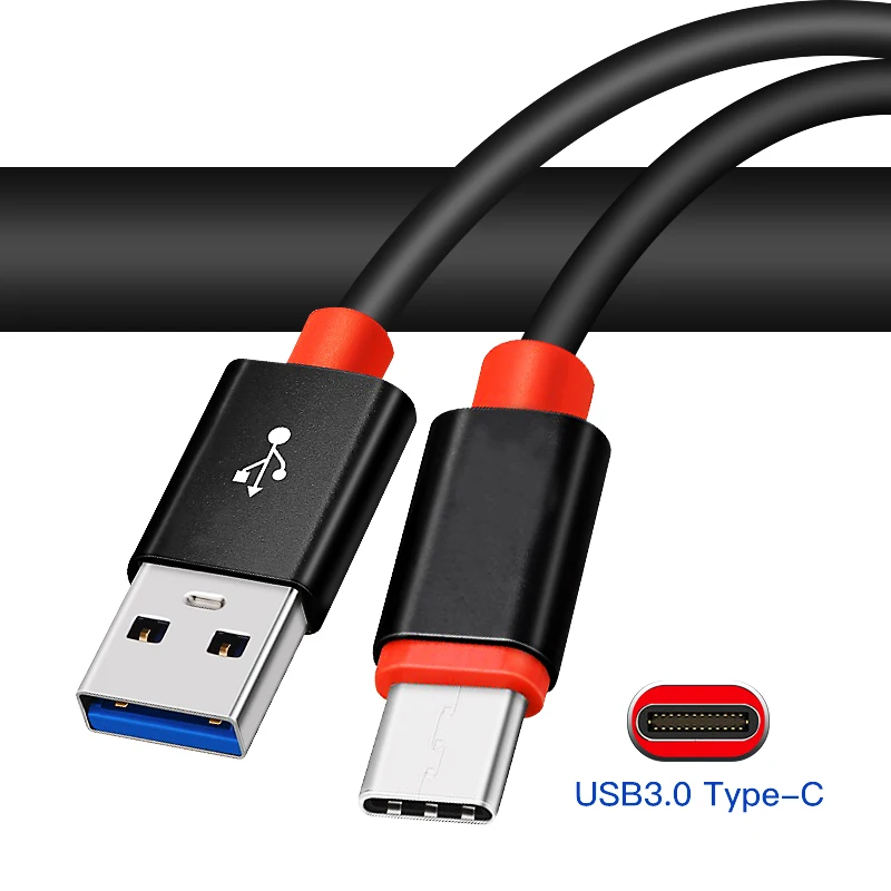 Кабель USB 3,0 type-C для быстрой зарядки и синхронизации данных для huawei samsung Galaxy S9 для xiaomi redmi note 7 USB-C мобильный телефон 1 М 1,5 м 2 м