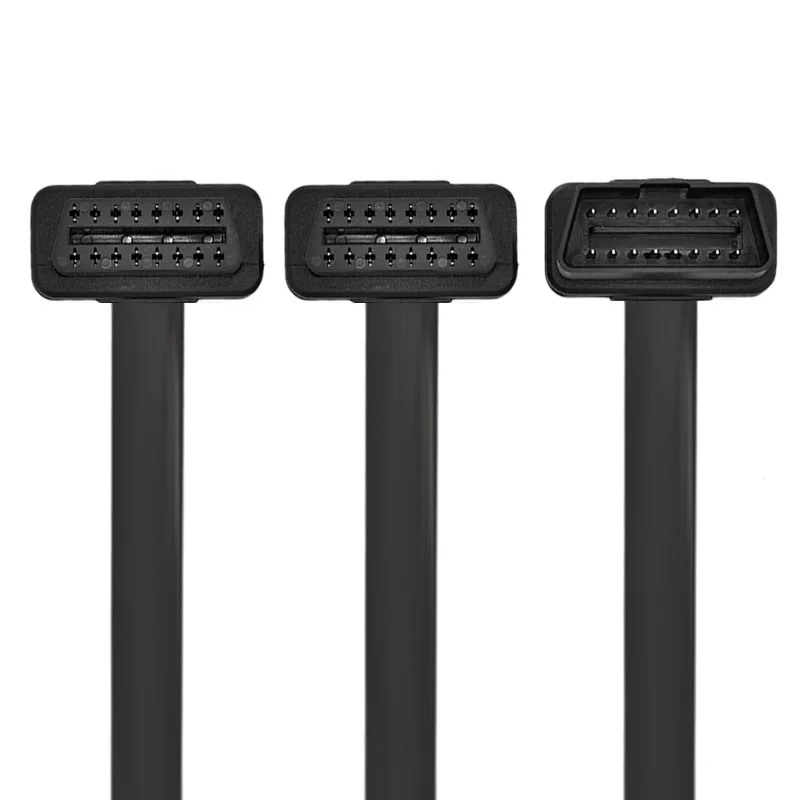 50 см OBD 2 OBDII OBD2 16Pin штекер-гнездо ELM327 диагностический Удлинительный кабель