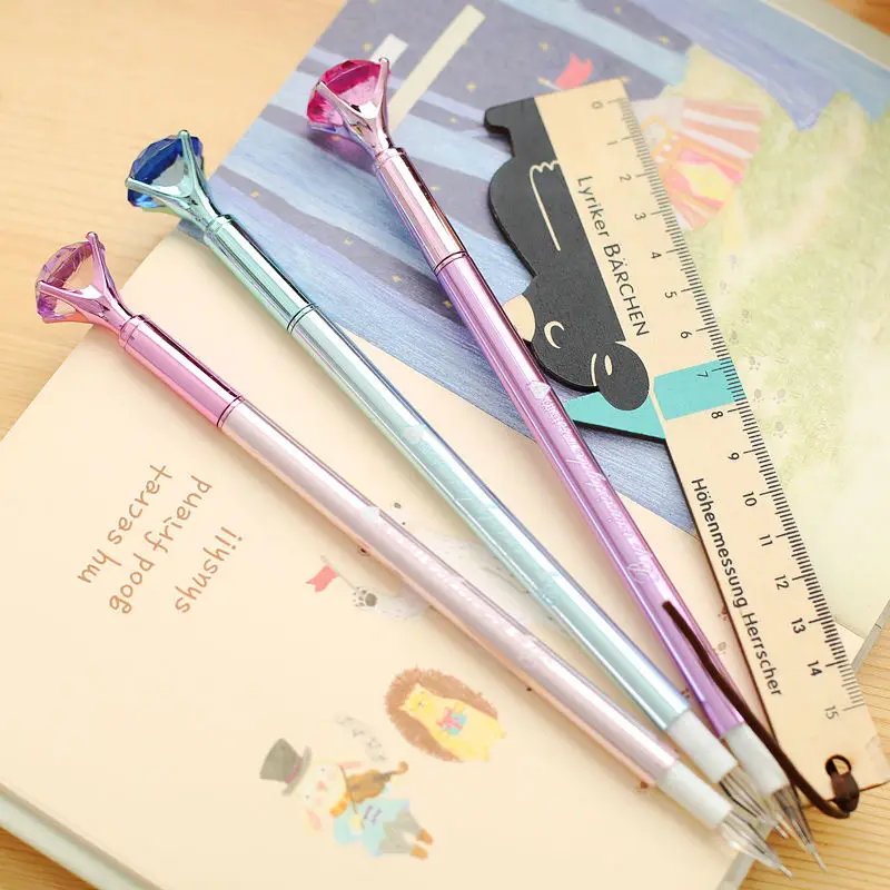 

Carats Diamond Pen 0.5mm Black Gel Pen Kandelia Stationery Office School Supplies Caneta escolar