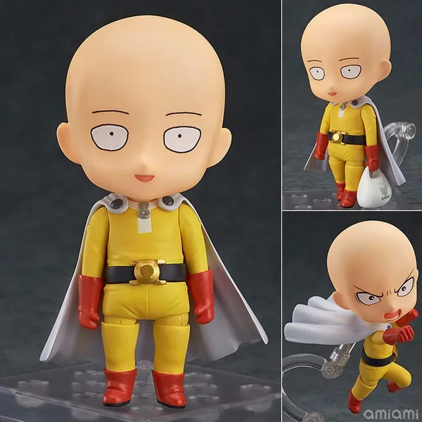 Аниме 10 см Saitama Nendoroid 575 ONE PUNCH MAN ПВХ Фигурки игрушки